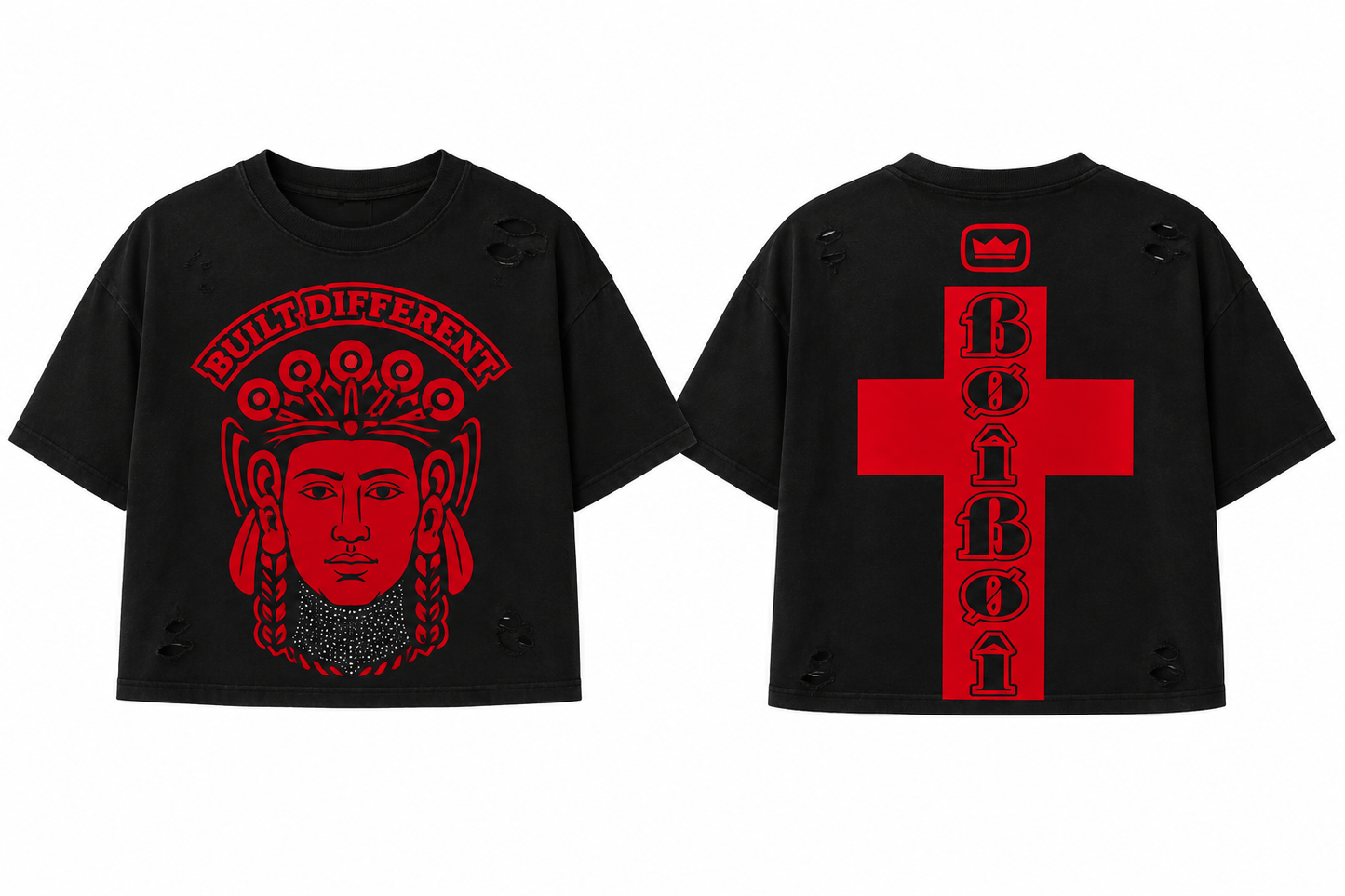 BoiBoi “ Be Different “ Crop Top Tee