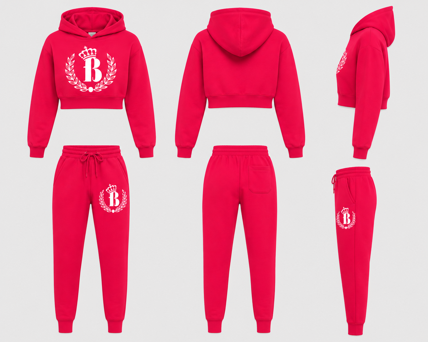 BoiBoi Crop Top Jogger Set
