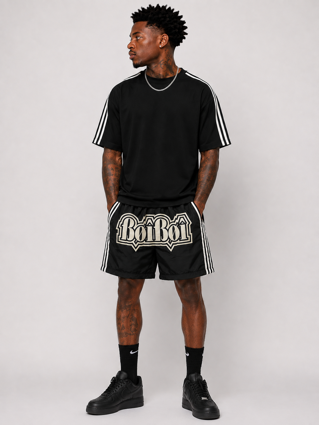 BoiBoi Black Short “Outline”